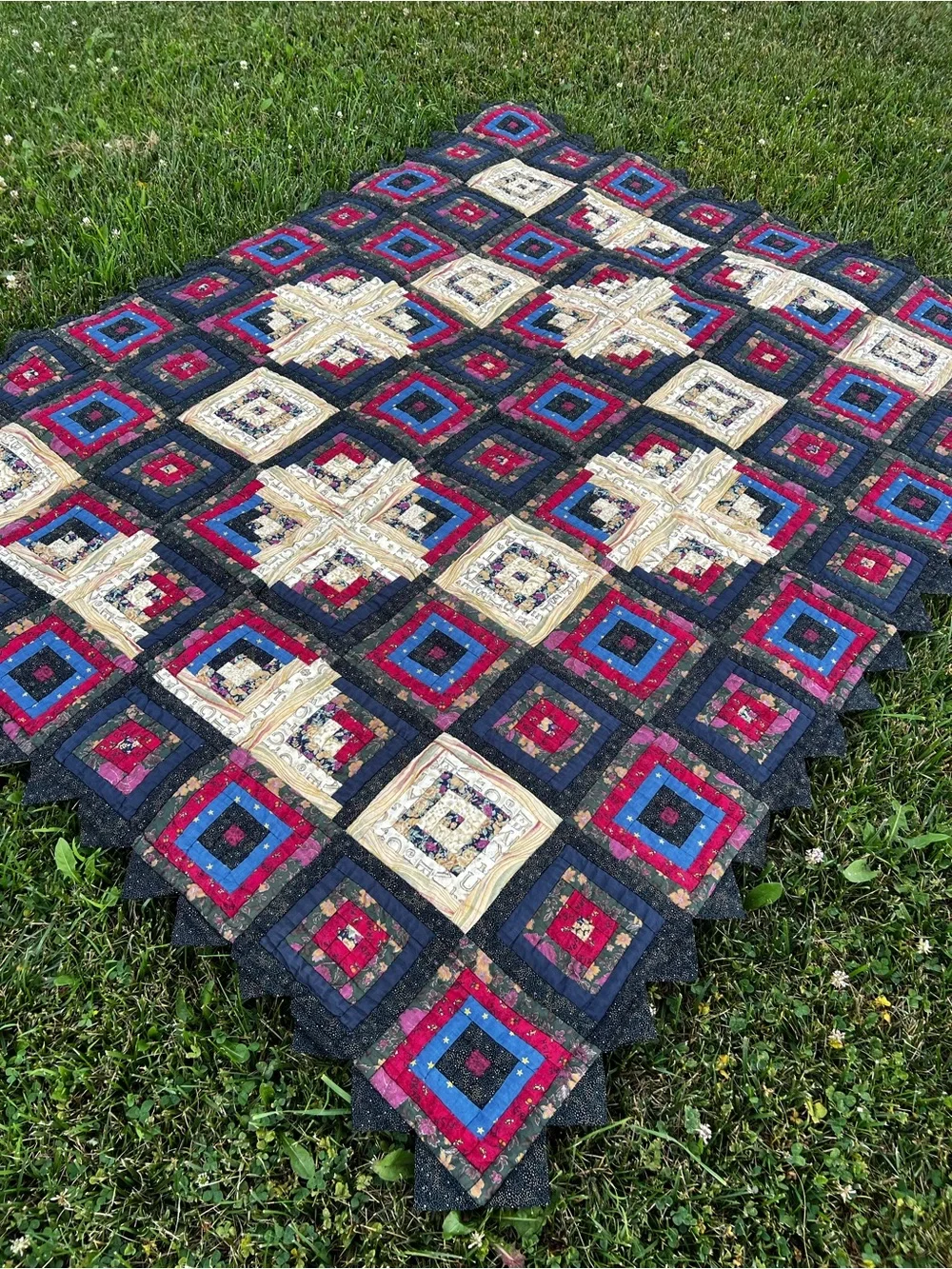 Vintage Quilt Handmade Cottagecore